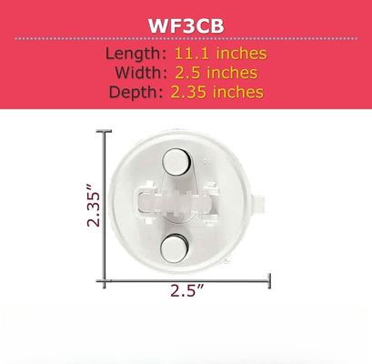 冷蔵庫用水フィルター WF3CB 代用 ホワイト 1 カウント